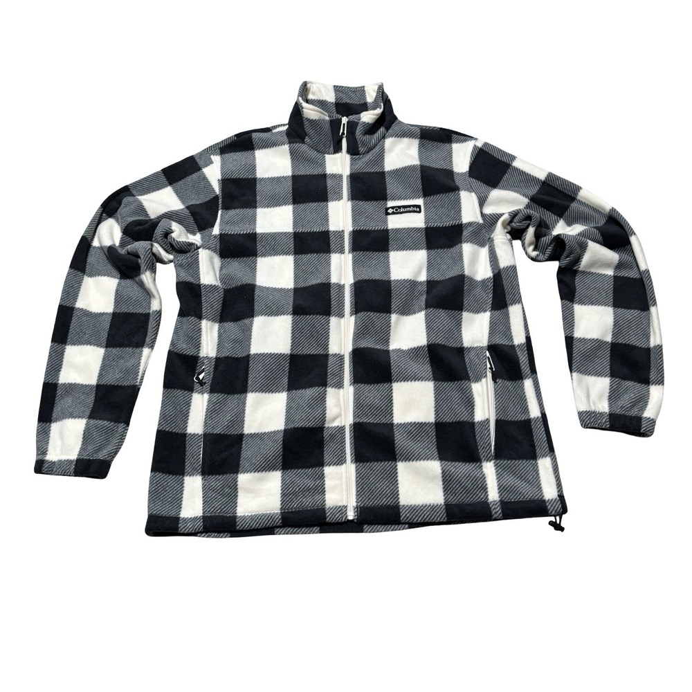 Columbia Big Timber Peak Women's Plaid Full Zip Jacket Size Large 24 x 29
